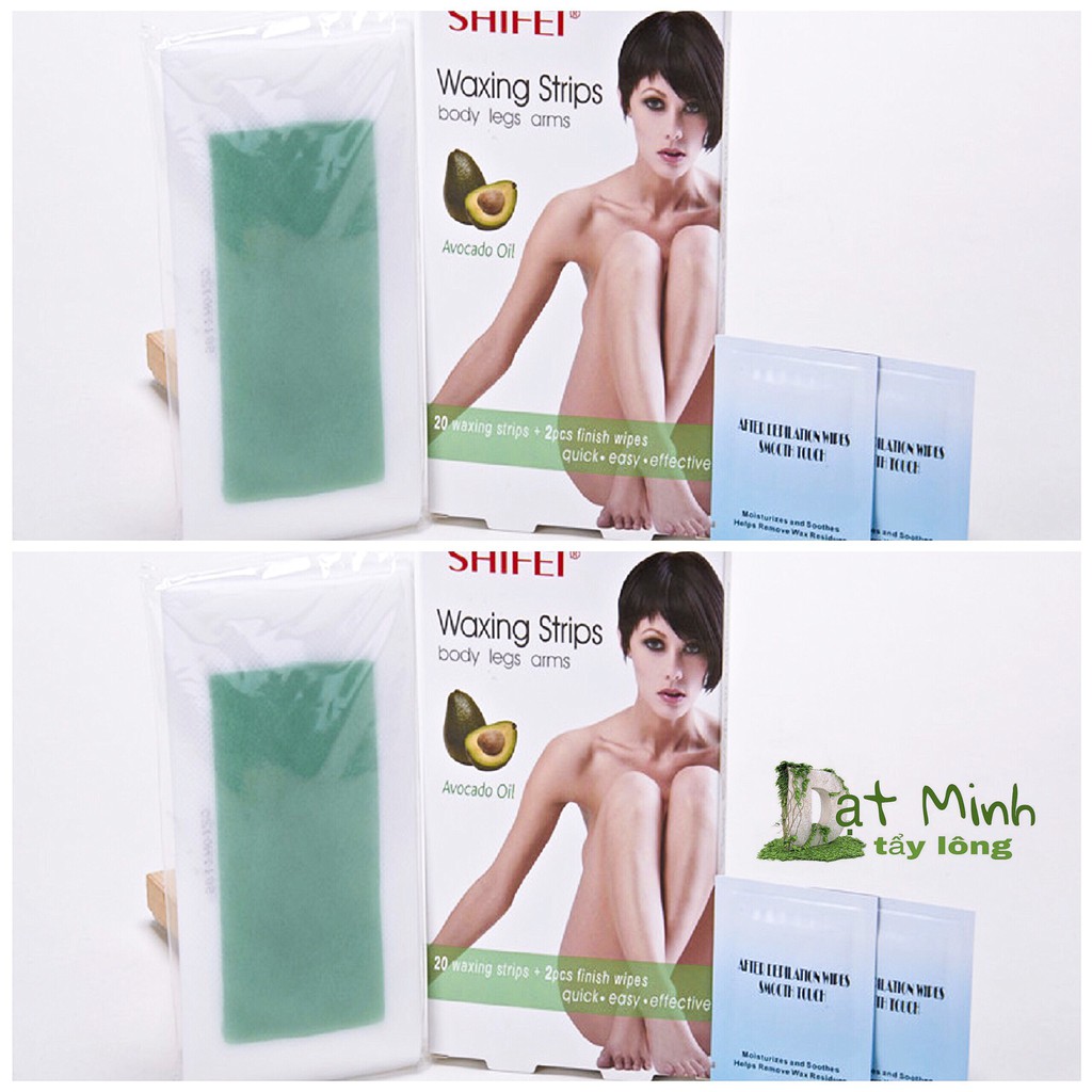 Combo 2 Hộp Sáp Wax Miếng Tẩy Lông SHIFEI BIKINI LINE UNDERARM, tẩy lông triệt lông vùng kín, bikini, chân tay nách mép.