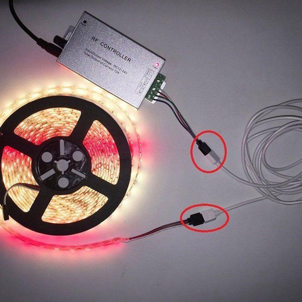 Dây Cáp Nối Dài 0.3M 1M 2M 3M 5M 10M 4PIN Cho Dây Đèn LED 2835 5050