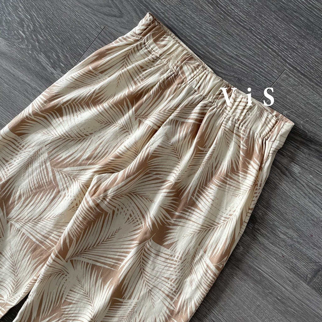 QUẦN SUÔNG NỮ MÀU KEM CHẤT LINEN | BigBuy360 - bigbuy360.vn