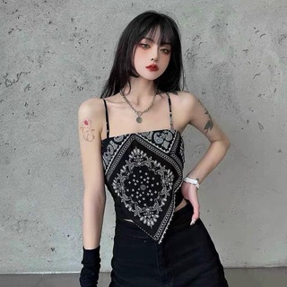 Áo hai dây trắng đen