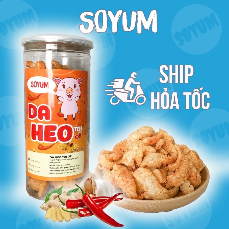 Da heo tỏi ớt 150g ăn vặt Soyum vừa ngon vừa rẻ