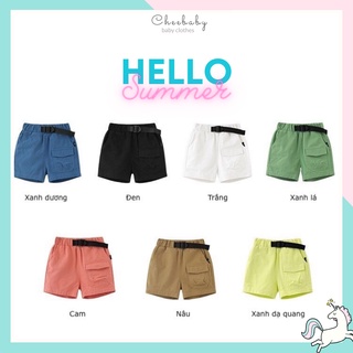 Quần short bé trai, quần đùi bé trai chất kaki mềm mịn siêu đẹp - Chee Babyhome