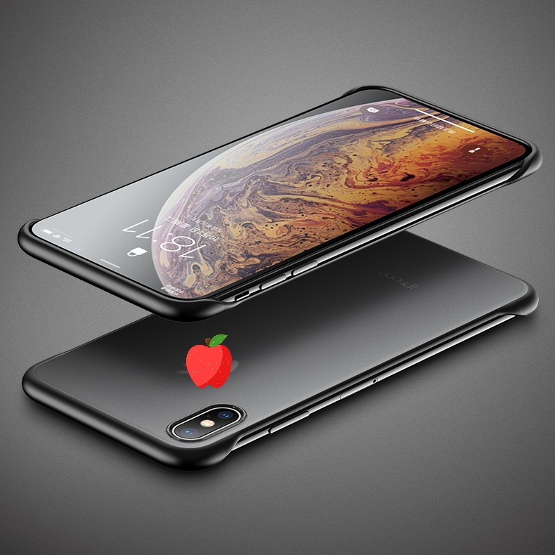 Ốp điện thoại nhám siêu mỏng không khung+vòng nhẫn cho for iphone 6s 7 8 Plus XR XS MAX