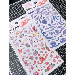 ROSEGOLD STICKERS TRANG TRÍ - DAISO HÀN QUỐC