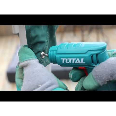 Máy siết vít dùng pin 4V TOTAL TSDLI0402 , dùng để vặn mở ốc vít tốc độ không tải 180 vòng / phút  , đèn LED làm việc