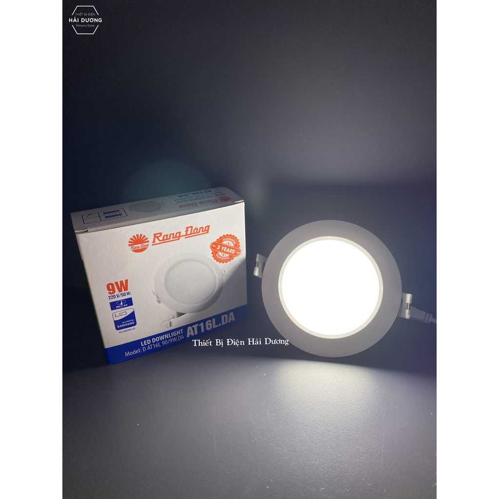 Đèn Led Downlight Rạng Đông Âm Trần D AT16L 90/9W.DA - Ánh Sáng Trung Tính - Bảo hành 3 năm