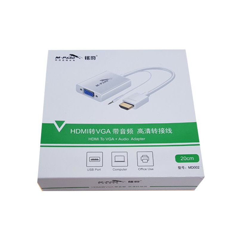 CÁP HDMI K -&gt; VGA L + AUDIO M-PARD MD 002