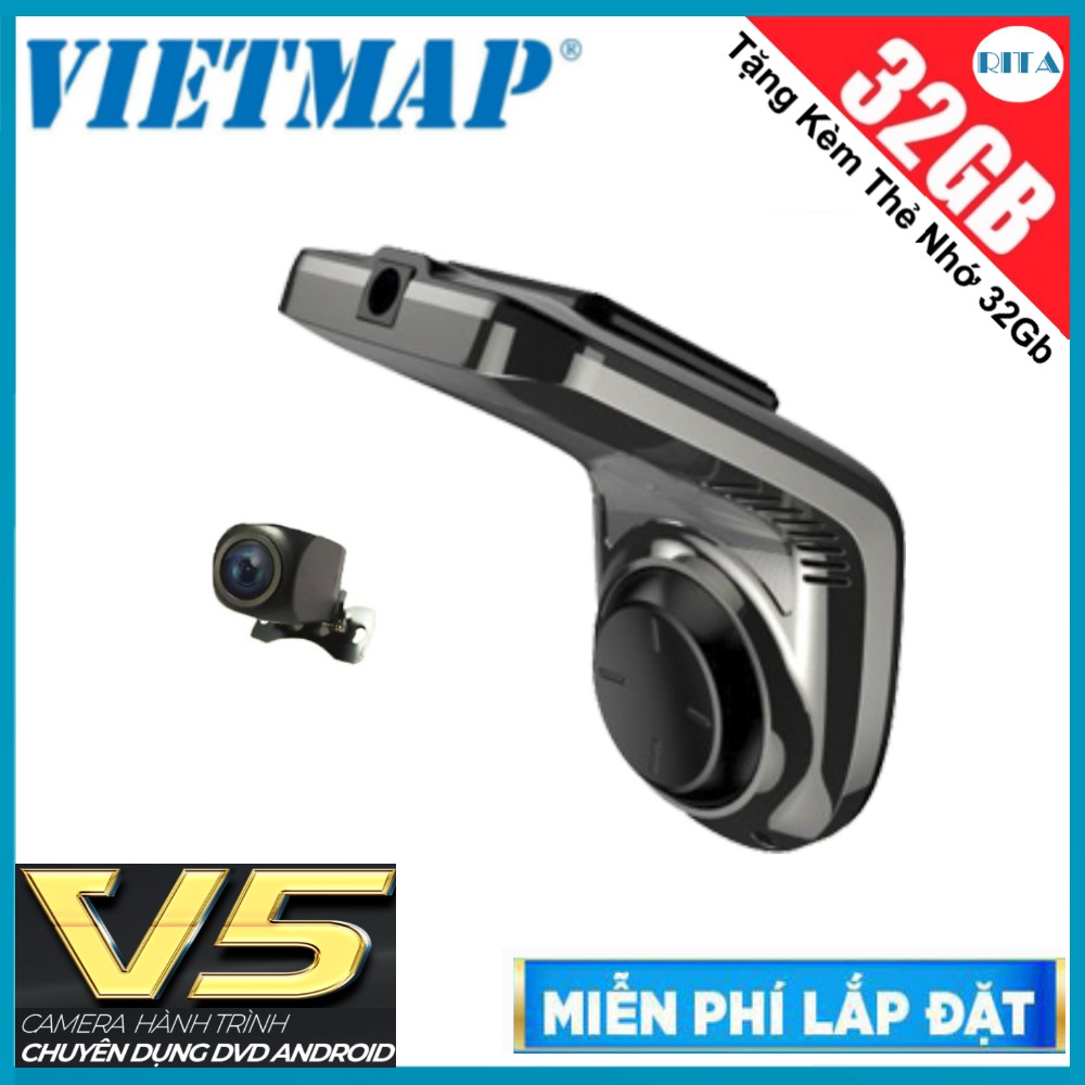 [HỖ TRỢ LẮP ĐẶT] CAMERA HÀNH TRÌNH VIETMAP V5 - Camera Hành Trình Ô tô Kết Nối DVD Android