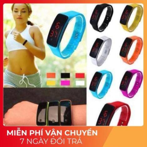 Free ship - Thời trang cao cấp Đồng hồ đèn LED Unisex dây silicone GEX - Candycat5