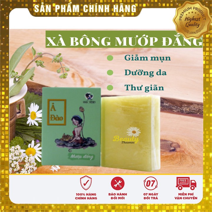 [Sale Khủng]  Xà Bông Nghệ Mật Ong - Mướp Đắng - handmade Mộc Nhan Natural - ngừa thâm, trắng sáng, mát da | BigBuy360 - bigbuy360.vn