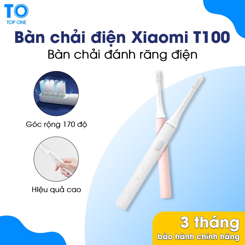 Bàn chải đánh răng điện xiaomi MijiaT100 hàng chính hãng 100%