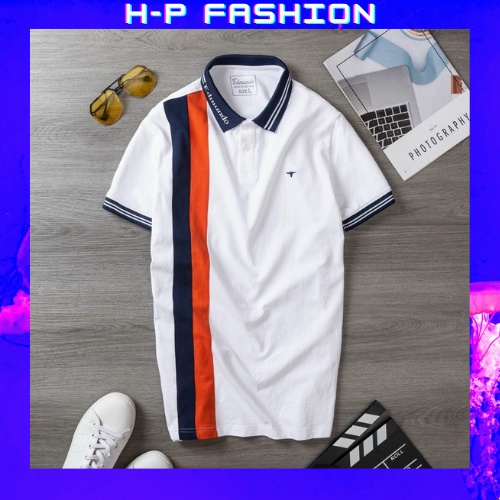 Áo Thun Nam Ngắn Tay Có Cổ  𝐅𝐑𝐄𝐄 𝐒𝐇𝐈𝐏  Áo Phông Nam Đẹp Vải Thun Co Giãn Thời Trang Hpfashion - ATNCT70