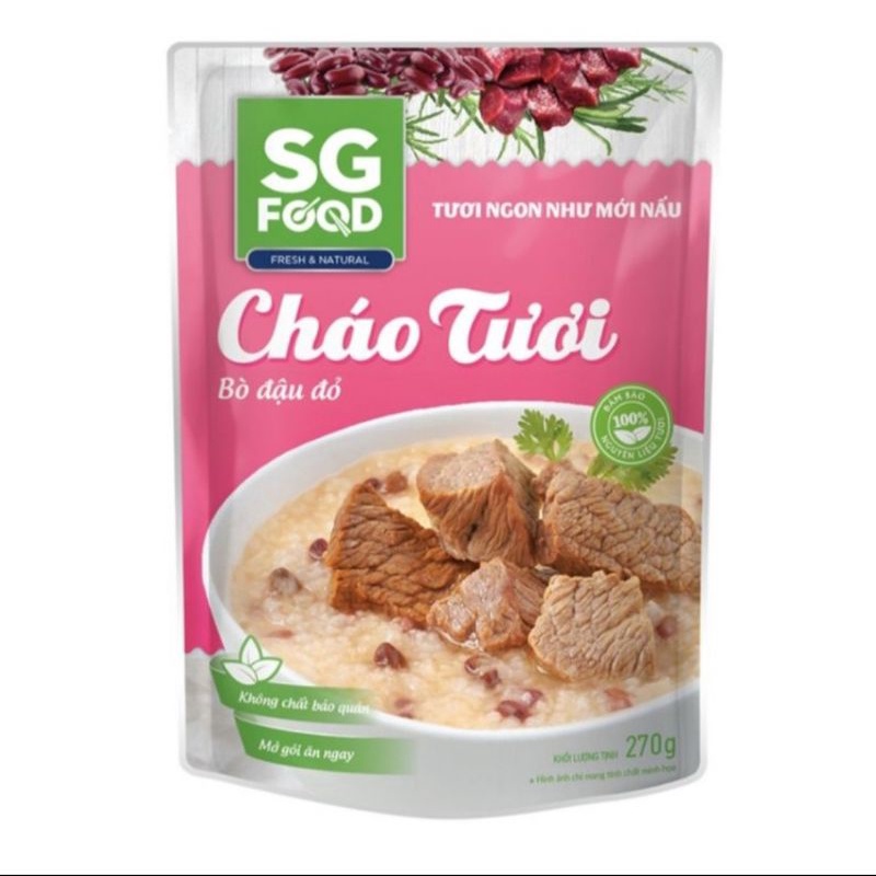 CHÁO TƯƠI SG FOOD 270G CHO BÉ DATE 2022