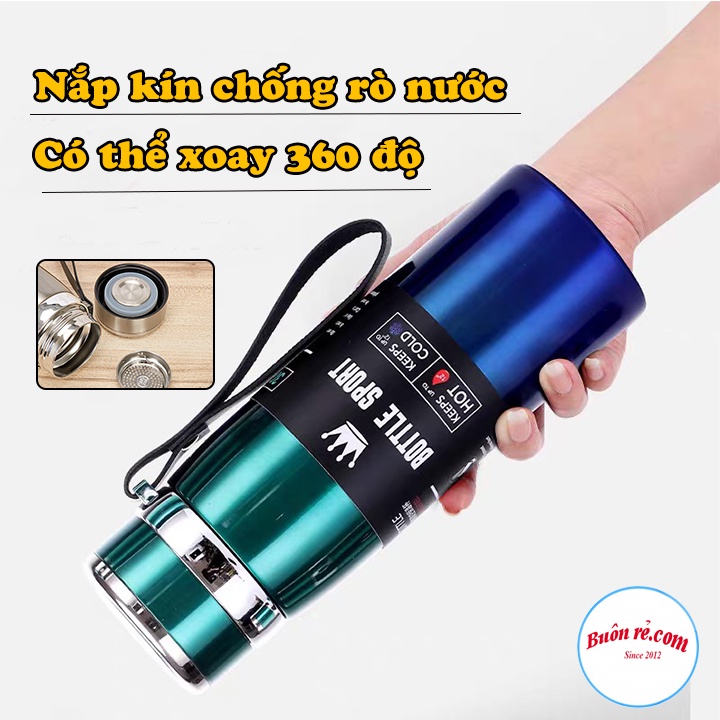 Bình giữ nhiệt nóng lạnh Bottle Sport cao cấp – Bình nước giữ nhiệt 1000ML inox lõi thép chống gỉ 01594