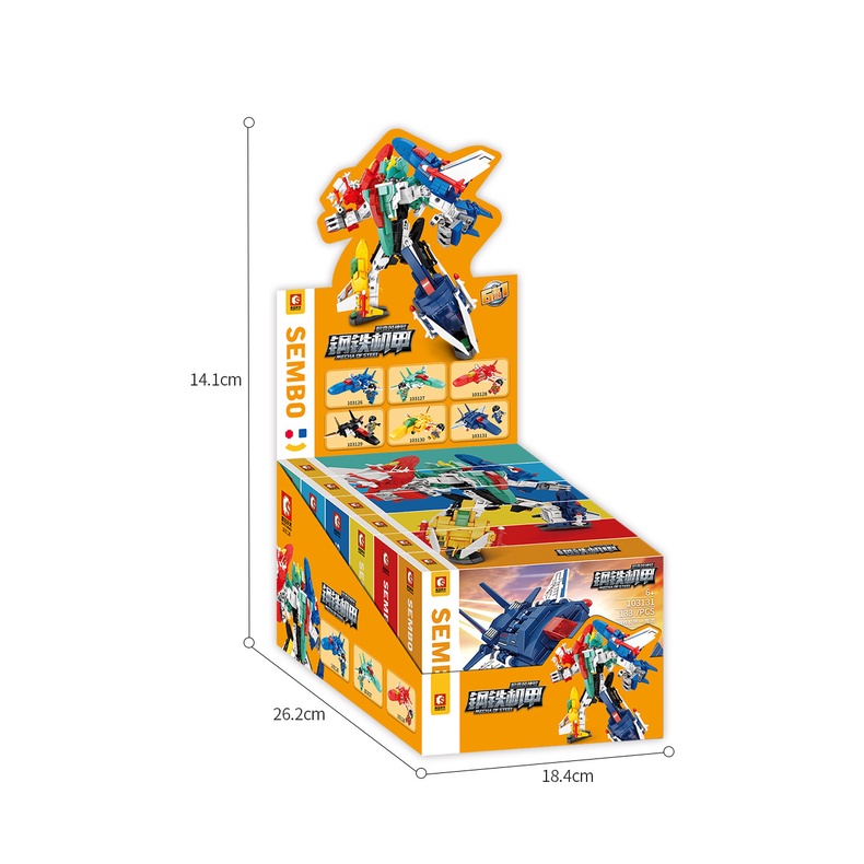 Đồ chơi Lắp ráp Robot Siêu thú biến hình, Xếp chình siêu nhân, Sembo Block, Nhựa ABS an toàn