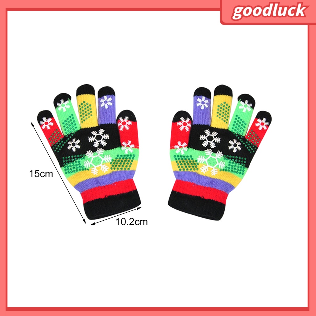 Găng Tay Hoạ Tiết Hoa Tuyết Cho Bé