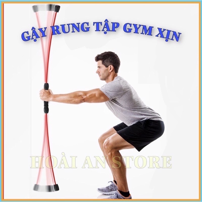 Gậy tập cơ tay 💥FREESHIP💥 Gậy rung kháng lực - Dụng cụ tập gym tại nhà - Gậy Feilishi Bar