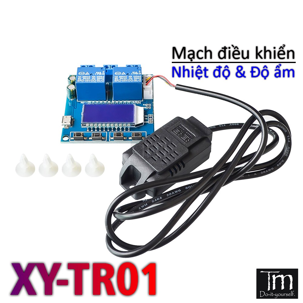 Mạch Điều Khiển Nhiệt Độ - Độ Ẩm Hiển Thị LCD (XY-TR01)