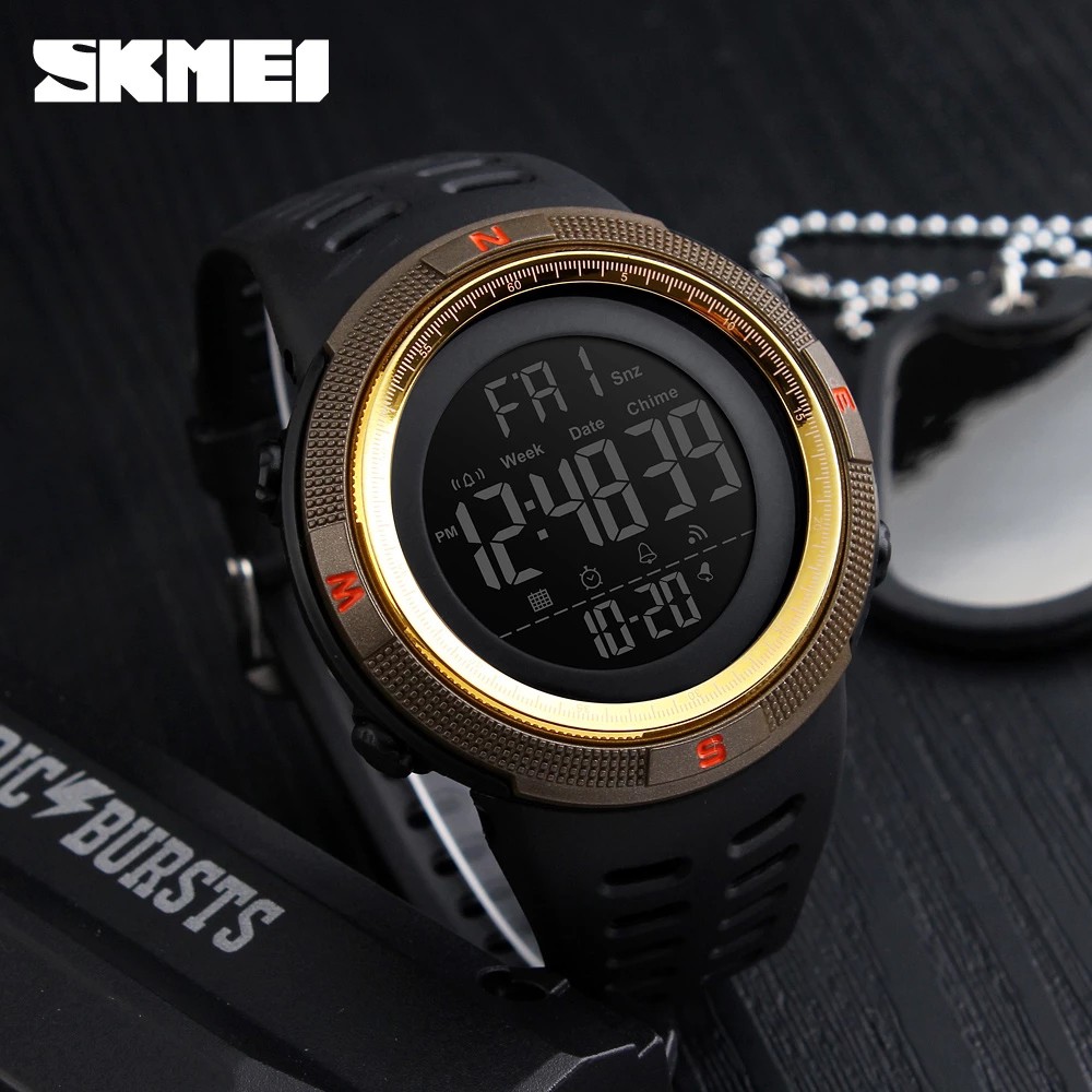 Đồng Hồ Điện Tử Đèn LED SKMEI 1251 Đa Năng Chống Thấm Nước Cho Nam