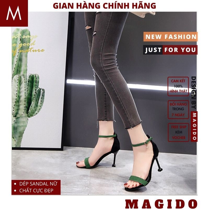 (MUA 1 TẶNG 5+ ẢNH THẬT)sandal cao ghót 7 phân giầy sandal cao ghót nữ ,7-10p cực chất, phong cách hàn quốc MAGIDO