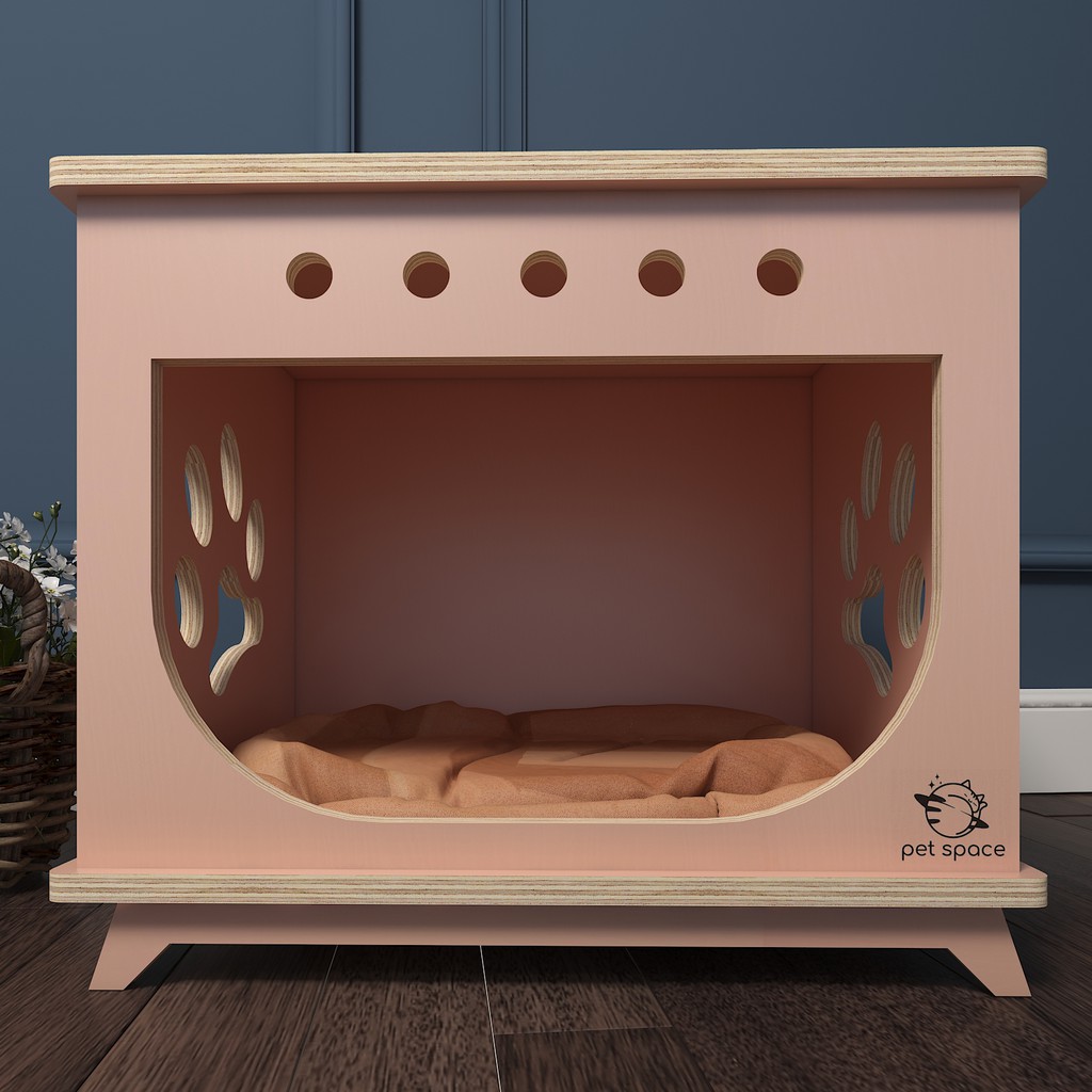 NHÀ GỖ CHO CHÓ MÈO PETSPACE.VN PP25