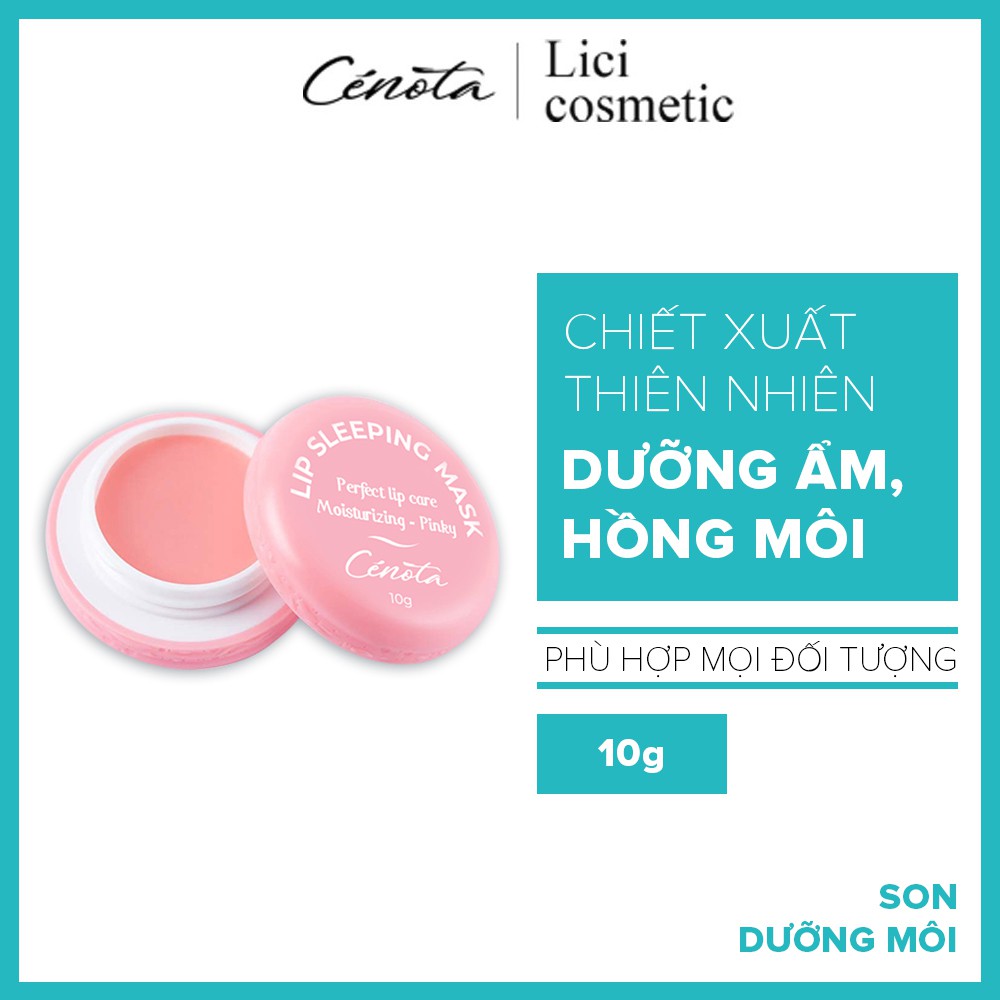 Son dưỡng môi Cénota Lip Gloss Balm, son dưỡng ẩm mềm môi, tẩy da chết