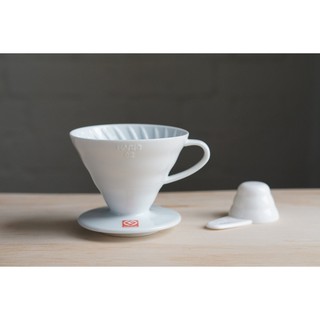 PHỄU PHA CÀ PHÊ HARIO DRIPPER V60 SỨ TRẮNG VDC-02W |2-4 LY