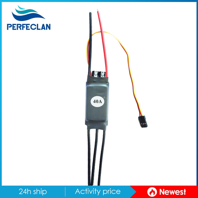 Bộ Điều Tốc Không Chổi Than Hai Chiều 20-60A Chuyên Dụng Cho Tàu Điều Khiển Từ Xa 2-4S 20A