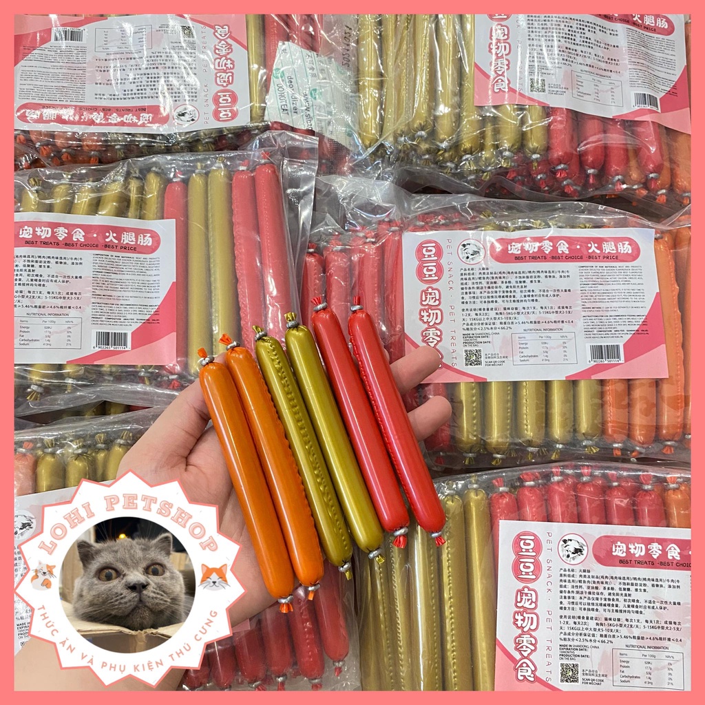 Xúc xích cho chó mèo thanh 15gr - 1 cây chọn vị