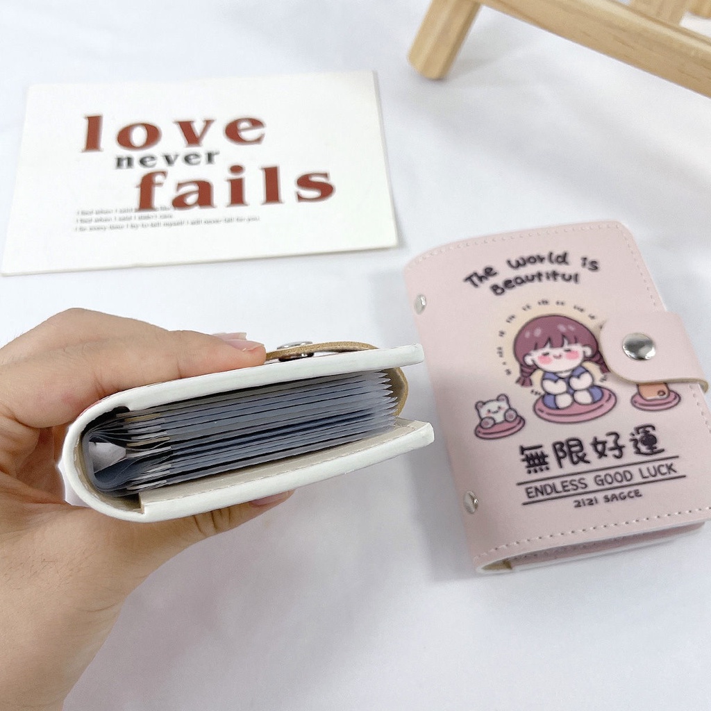 Ví Đựng Thẻ Và Tiền Xu Phong Cách Hàn Quốc Xinh Xắn
