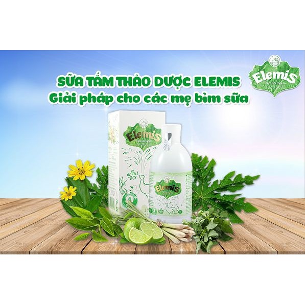 Nước Tắm Gội Thảo Dược Baby Elemis 200ml dùng cho trẻ sơ sinh hạn dùng 2023