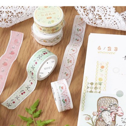 Cuộn băng keo dán trang trí Washi Tape Vintage