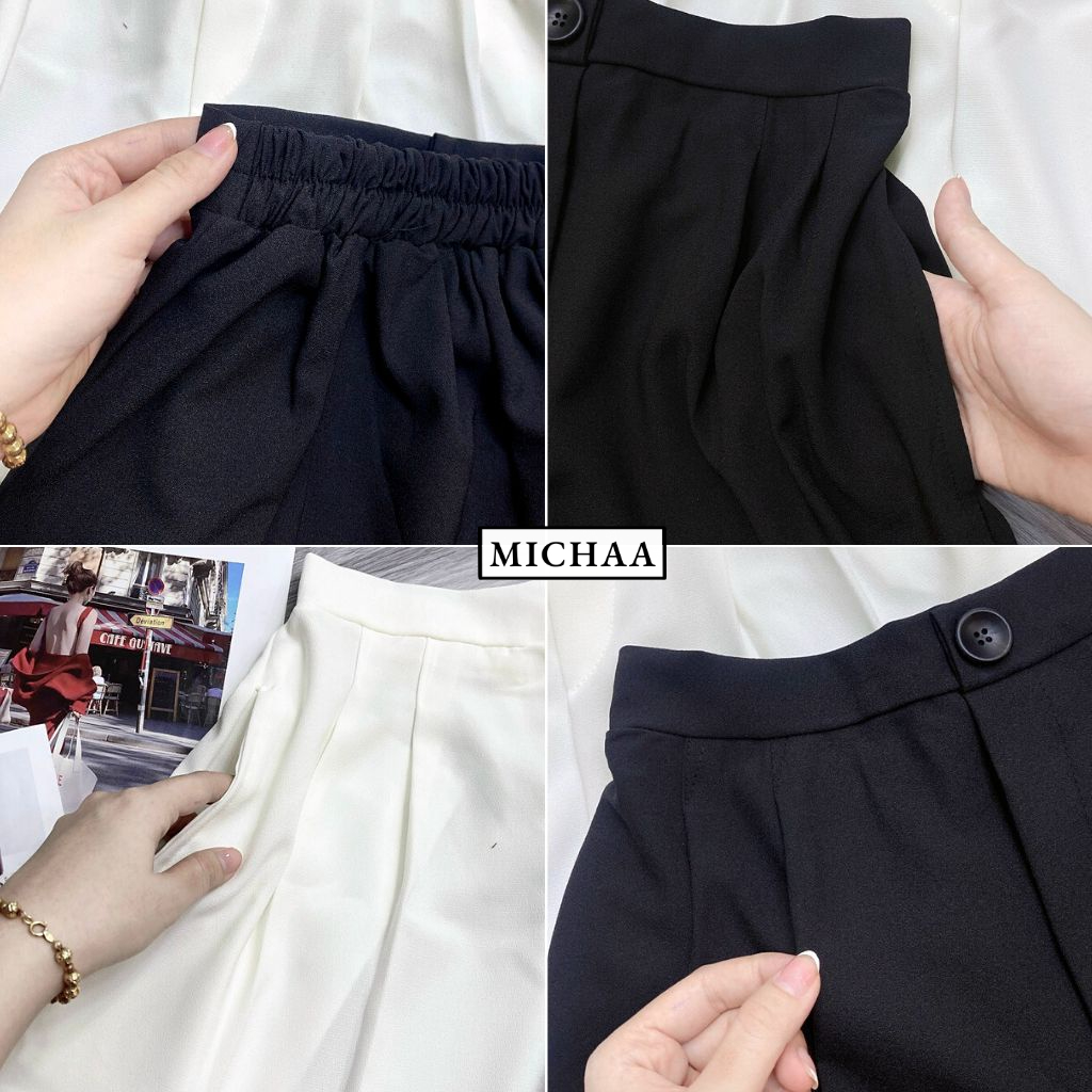 Chân Váy CÀI NÚT Kiểu Giả Váy Ôm Body Chất Tuyết Mưa, Chân Váy Có Lót Trong Lưng Cạp Cao Tôn Dáng Thời Trang MICHAA CV13