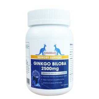 Viên Uống Bổ Não, Tăng Cường Trí Nhớ AuGoldHealth Của Úc - Ginkgo Biloba 2500mg - 100 Viên