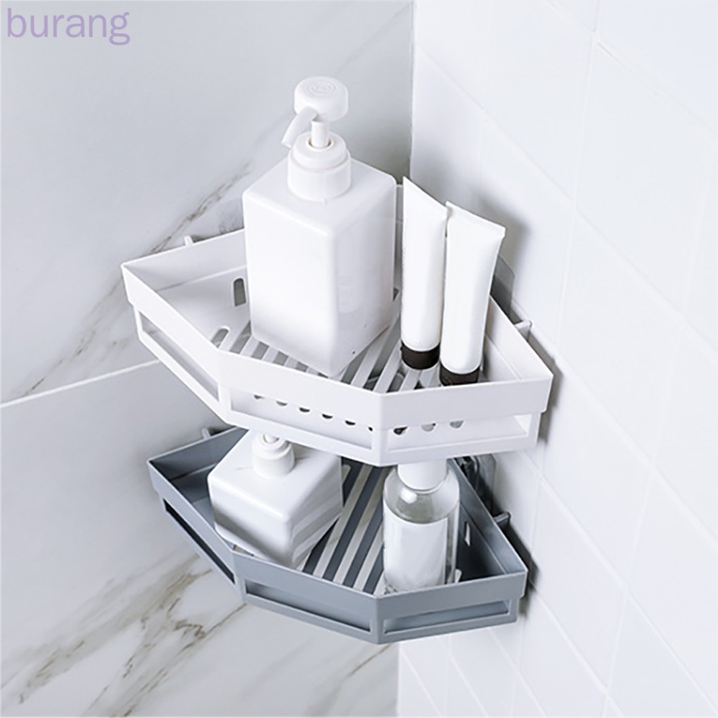 Giá Để Đồ Dùng Phòng Tắm Gắn Góc Tường Tiện Lợi