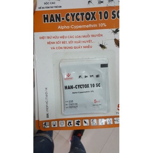 combo 3 vỉ hancytox 5ml diệt muỗi hiệu quả kéo dài 6 tháng