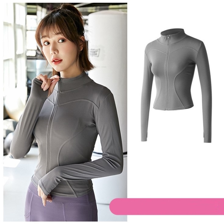 Áo khoác thể thao nữ 💖 𝑭𝑹𝑬𝑬𝑺𝑯𝑰𝑷 💖 Áo khoác tập GYM Yoga nữ dài tay có khóa kéo chất vải thun lạnh co dãn 4 chiều