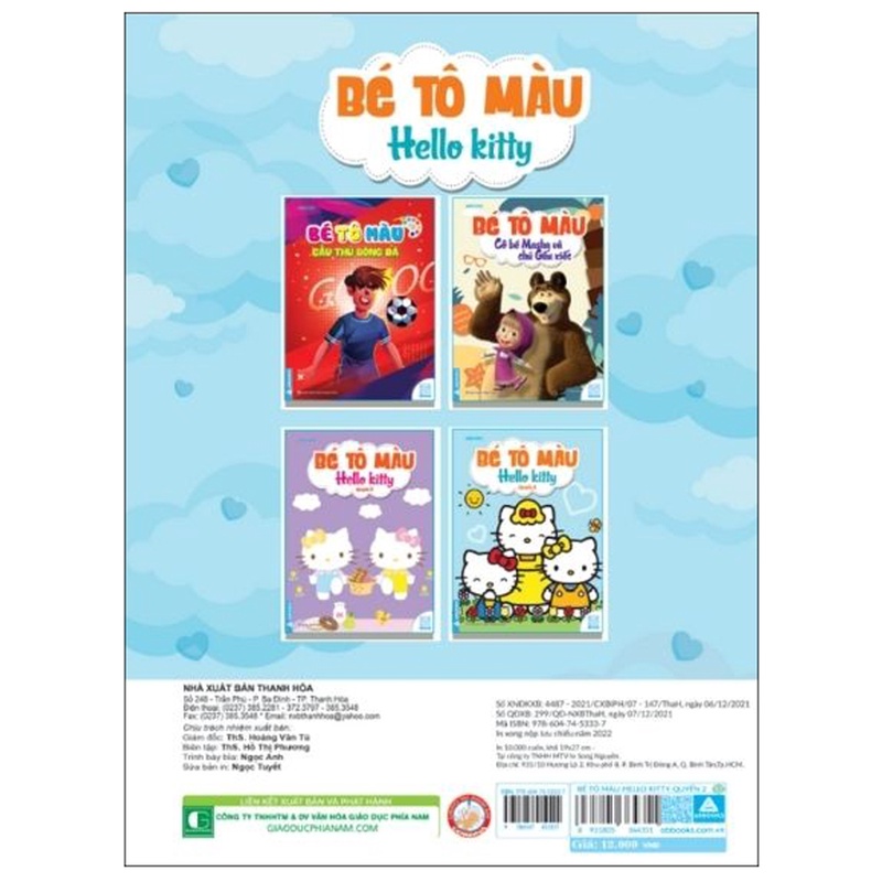 Sách Bé Tô Màu - Hello Kitty - Quyển 2