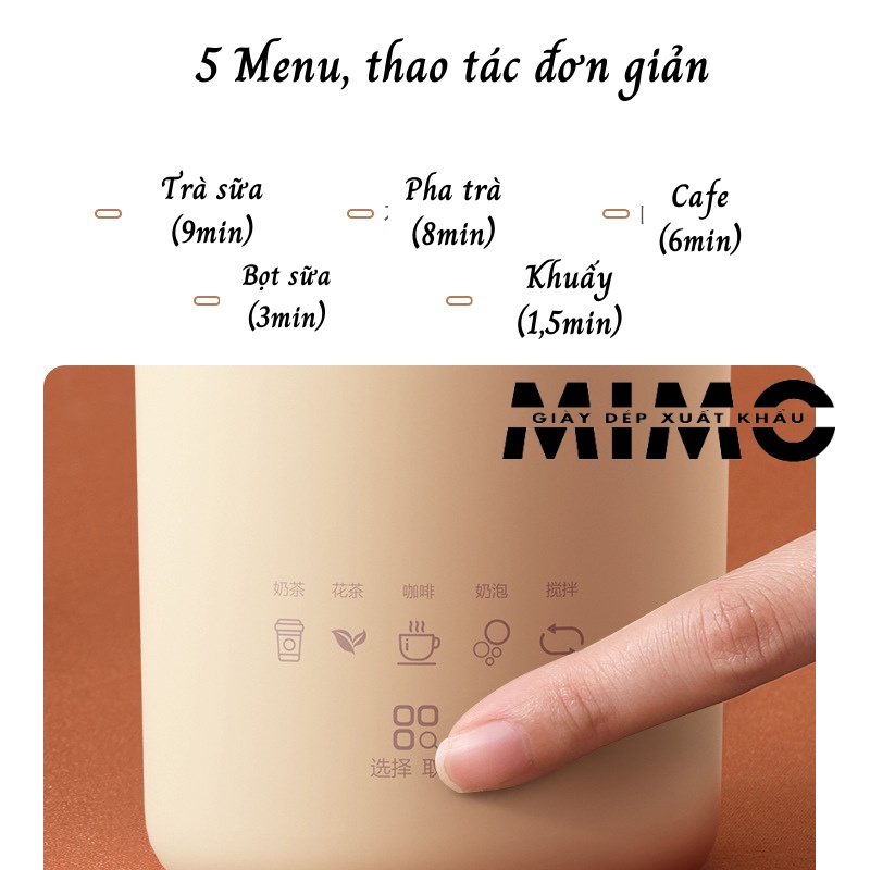 [Chính hãng] Máy làm trà sữa, pha trà, cafe bọt sữa đa năng thương hiệu Mokkom nội địa Trung