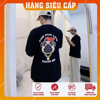 [Ảnh thật tự chụp] Áo Thun Chó Pug Form rộng Nam Nữ