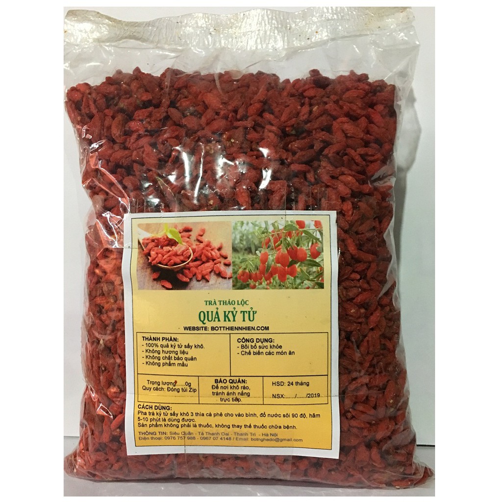 1kg Quả Kỷ Tử sấy khô chất lượng cao   - có tặng quà - MSố 003