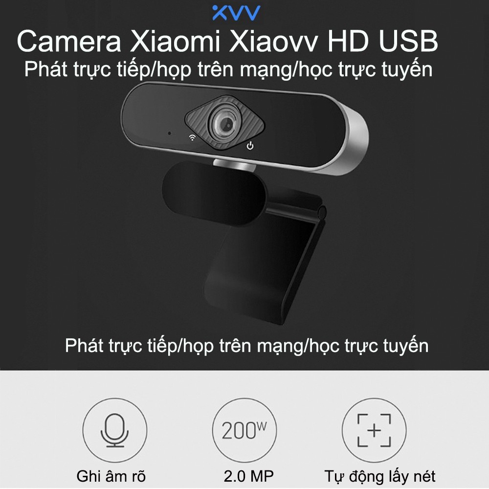 Webcam Xiaomi Xiaovv 6320S 1080p FullHD Rõ nét Chân thực Kết nối qua cổng USB