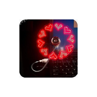 Quạt USB 2 cánh chạy chữ led