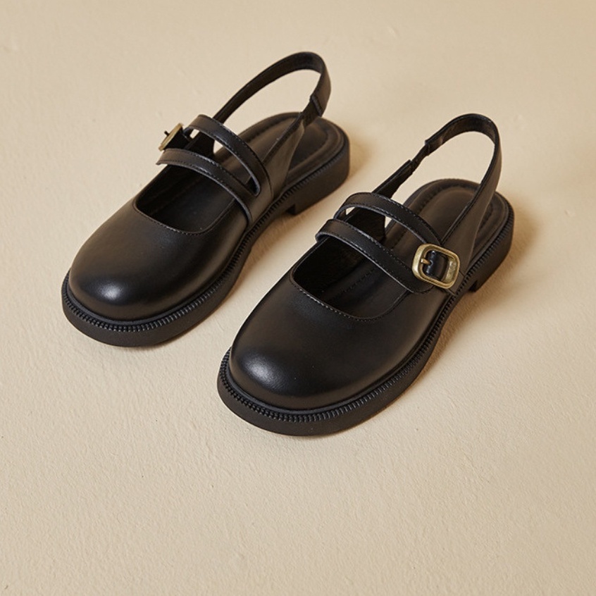 Giày xinh- Sandal marry hở gót đế bằng có quai hậu ZINZIN868 chất da mềm phong cách cổ điển