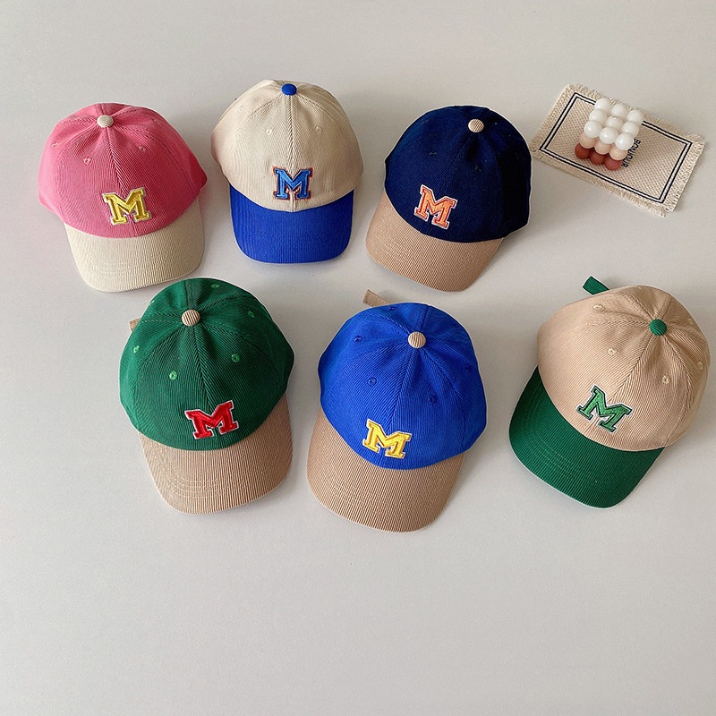 Nón Lưỡi Trai Thêu Chữ M Phong Cách Cổ Điển Đơn Giản Mới