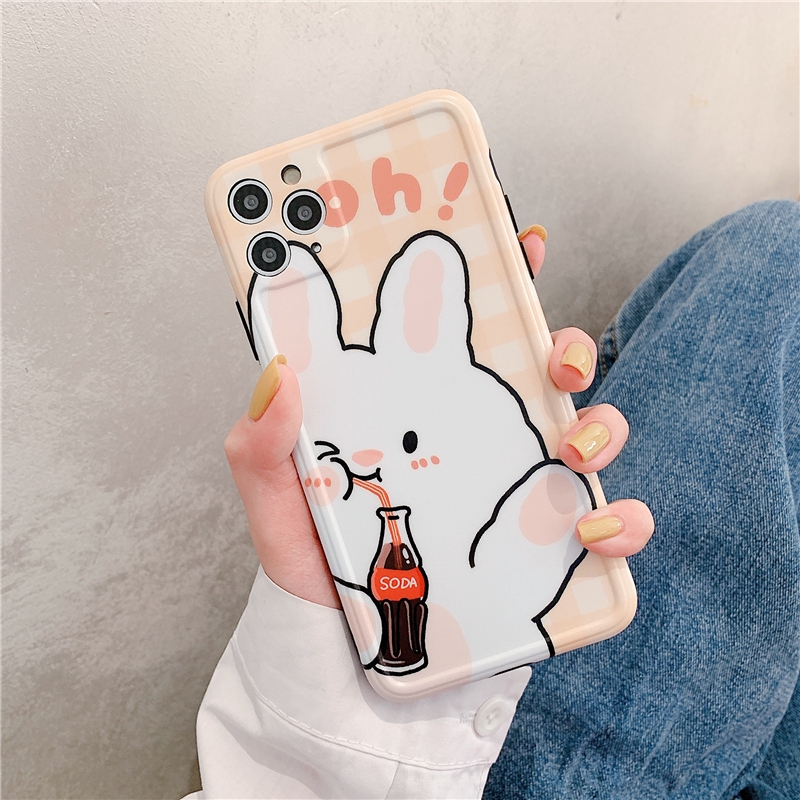 Ốp iphone - Ốp lưng imd new Gấu thỏ soda 6/6s/6plus/6splus/7/8/7plus/8plus/x/xs/xsmax/11/11promax - Awifi Case V4-2 | BigBuy360 - bigbuy360.vn
