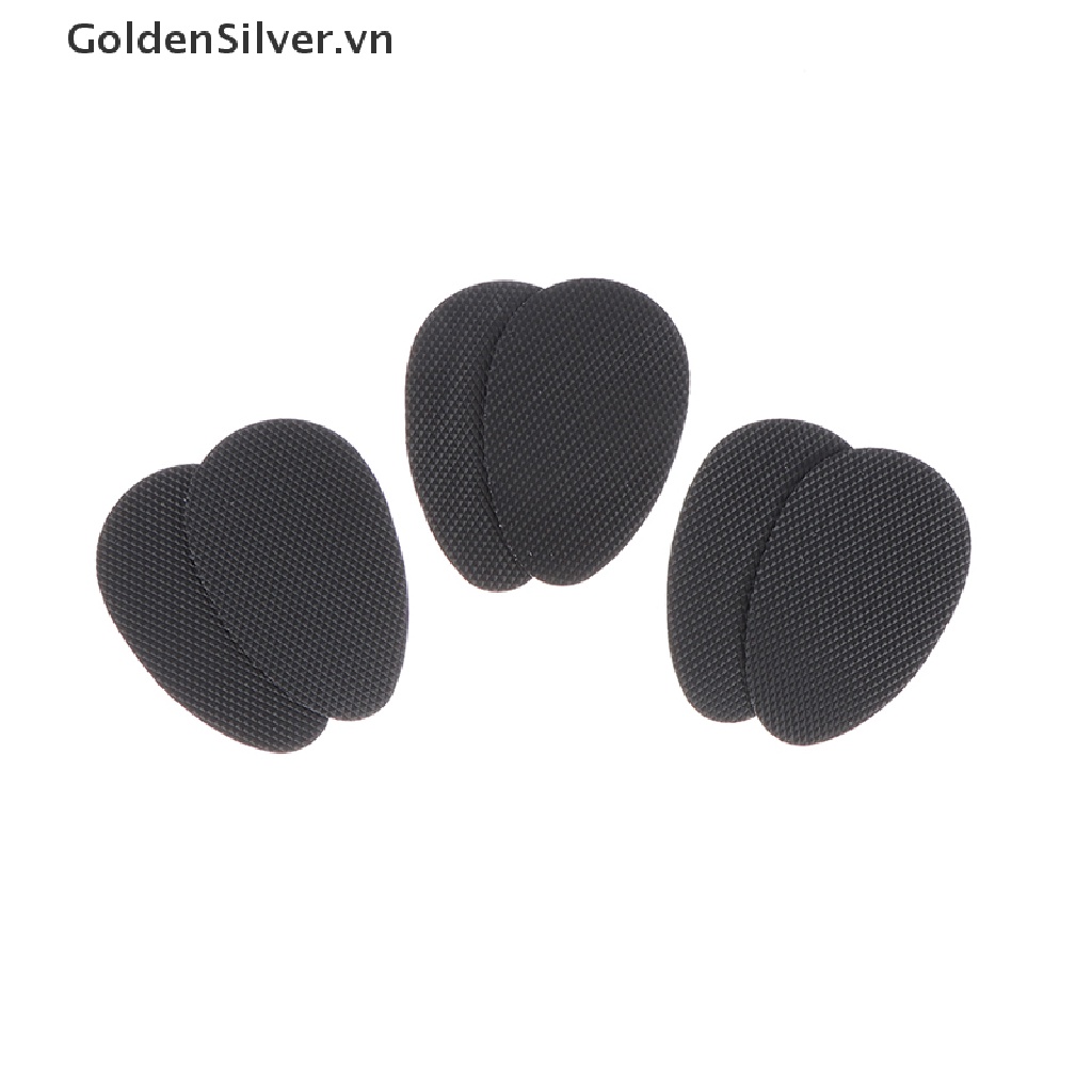 Set 5 Cặp Đệm Lót Giày Cao Gót Chống Trượt Màu Vàng Đồng