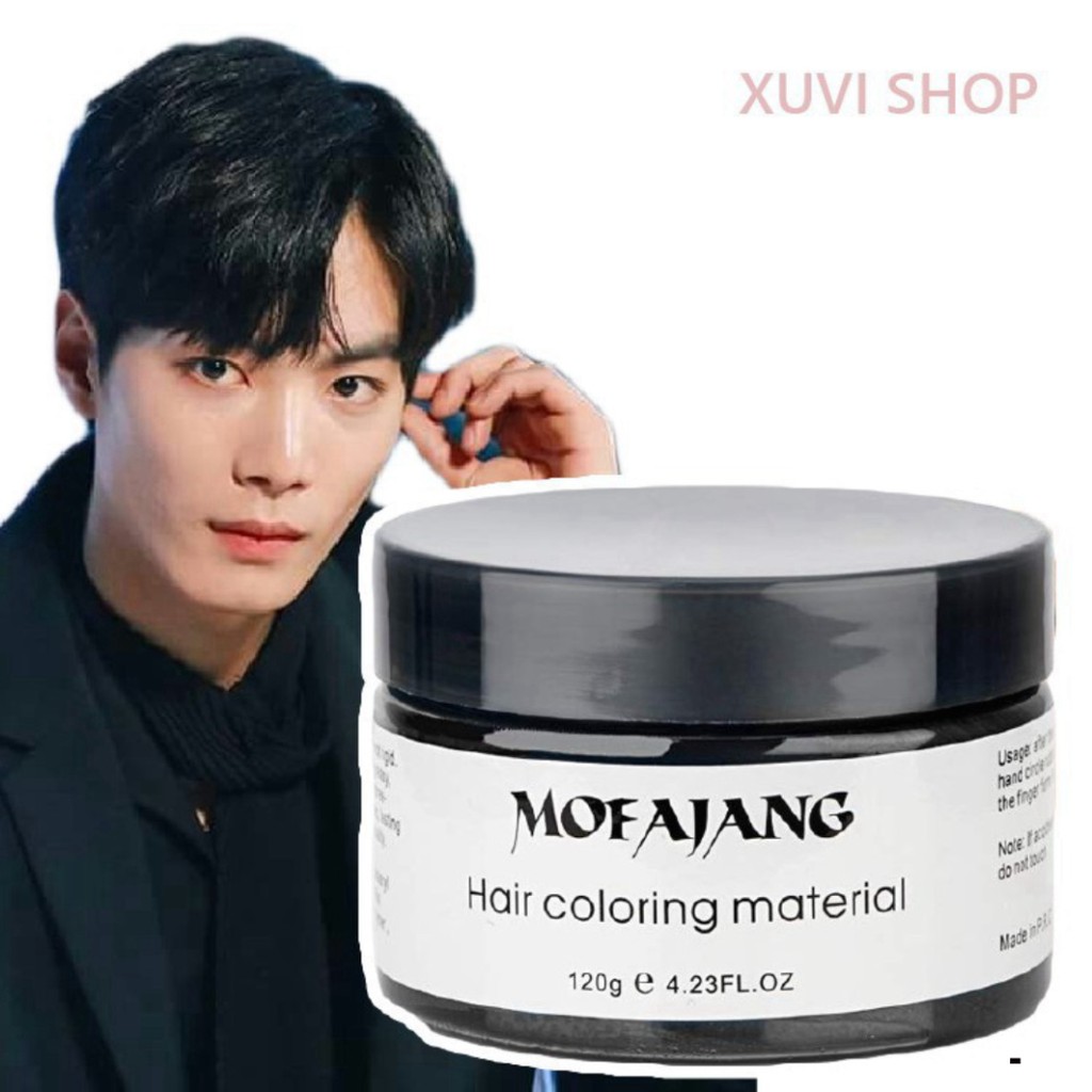 Sáp Vuốt Tóc Màu Tạo Kiểu MOFAJANG Nhật Bản Đen 120g Nhuộm Tạm Thời Tại Nhà D34 IN 1 Usale off