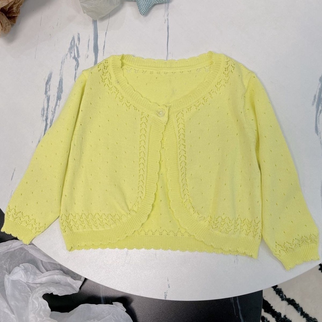 Áo Khoác Chống Nắng Dệt Kim Bằng Lụa Lạnh Thoáng Khí Kích Thước Nhỏ Vừa Thời Trang Dành Cho Bé Gái Mặc Ngoài Trời