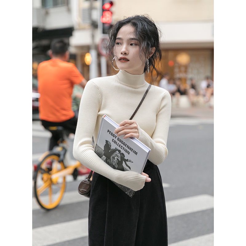 Áo Sweater Cổ Lọ Thiết Kế Mới Thời Trang Mùa Đông Dành Cho Nữ